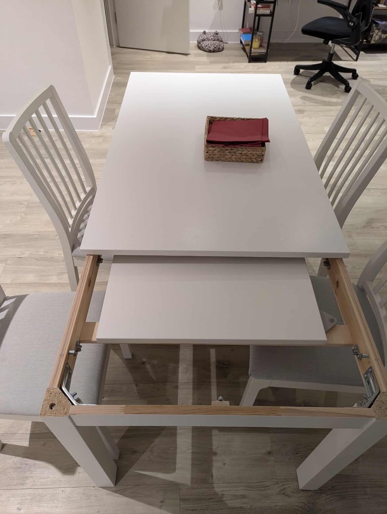IKEA Laneberg extendable table + 4 chairs