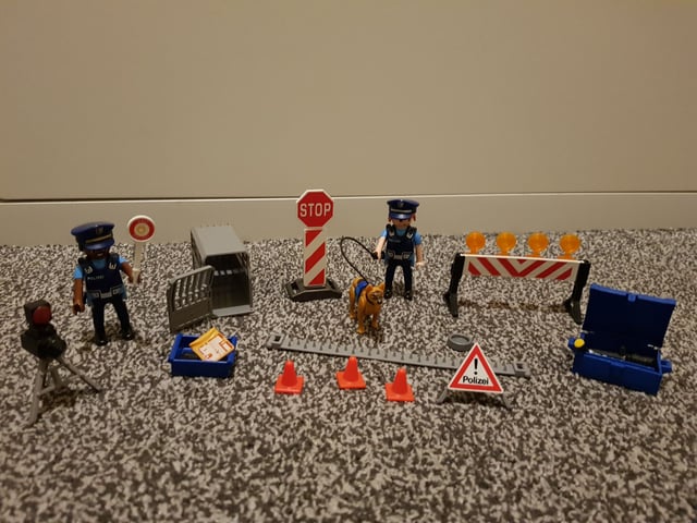Playmobil City Action Police Roadblock in Cardonald, Glasgow