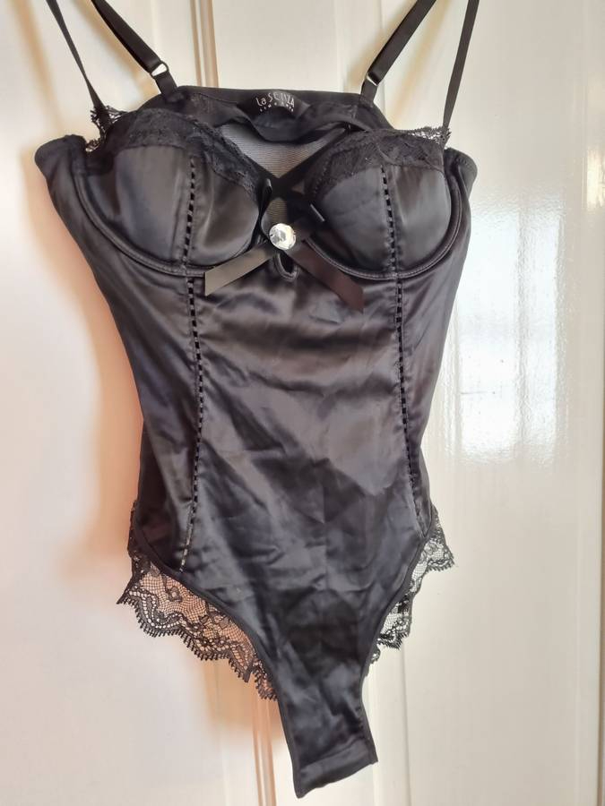 black silk lingerie