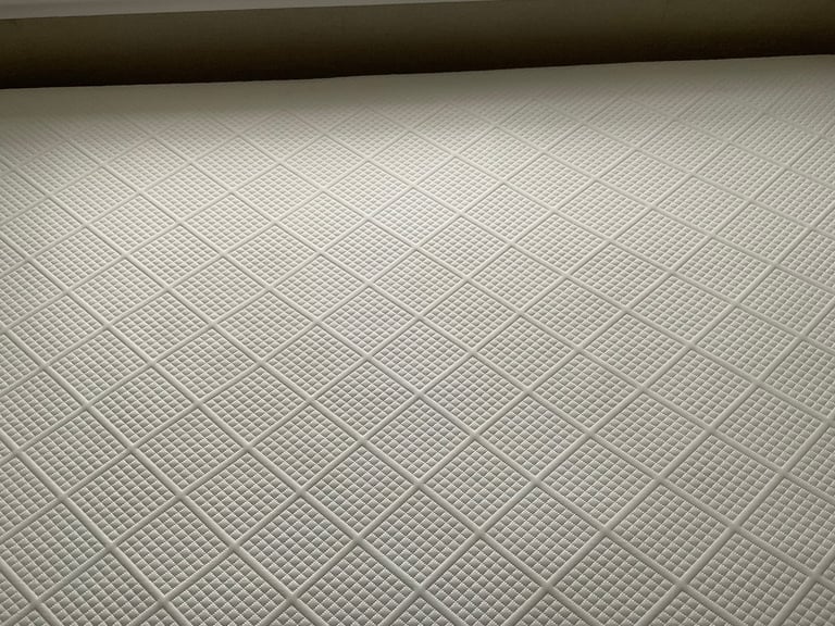 Single bed and mattress