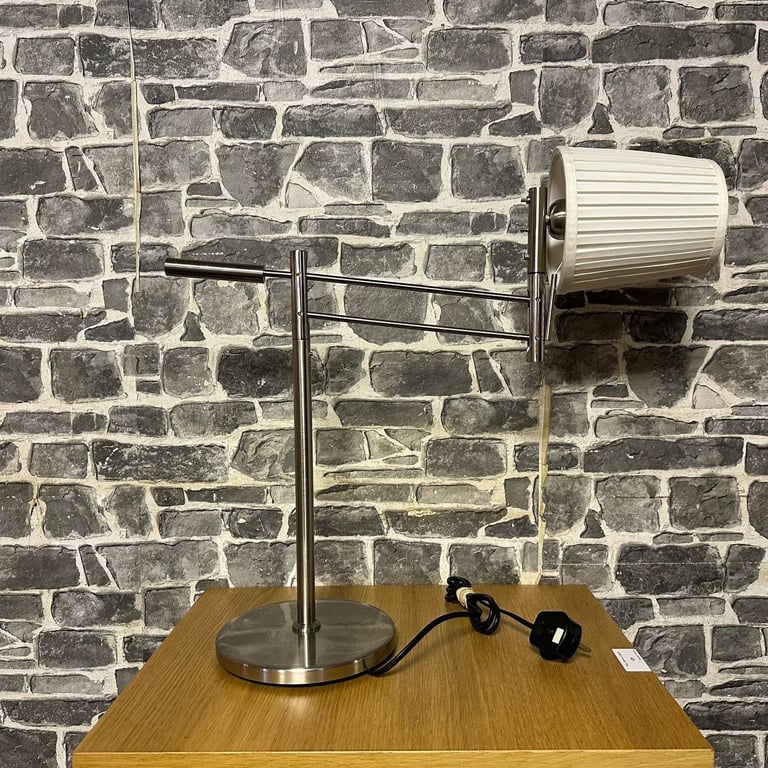 Adjustable Modern Table Lamp with White Shade