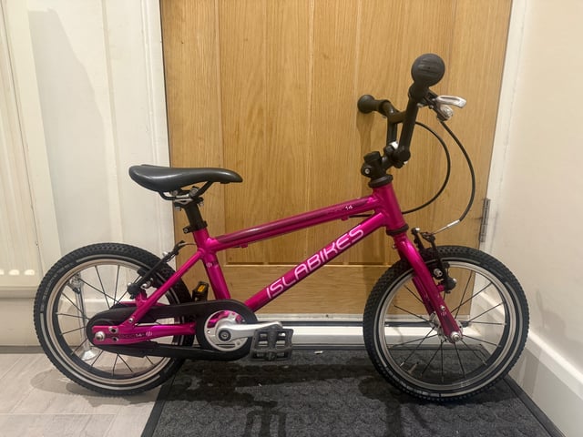 Childrens Islabike Cnoc 14 L Bike, Pink, Ready To Go! in