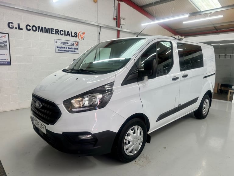 2019 19 FORD TRANSIT CUSTOM 2.0 320 ECOBLUE CREW VAN DOUBLE CAB L1 6 SEAT * 29,3