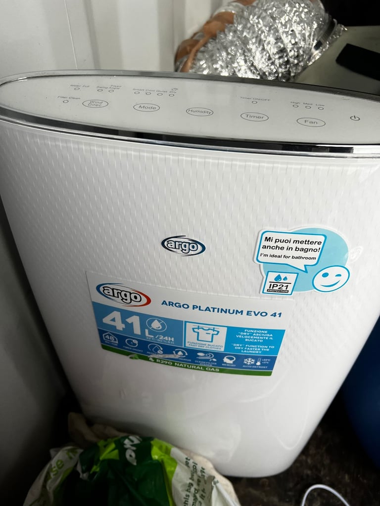 image for Argo Platinum EVO 41 Dehumidifier – 41 L/day – Good Used Condition