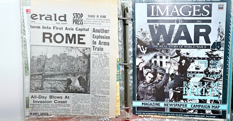 Complete set of 1 to 52 Images of War Magazines bound in 4 correct folders.