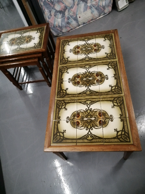 image for Retro coffee table and nest of table s 
