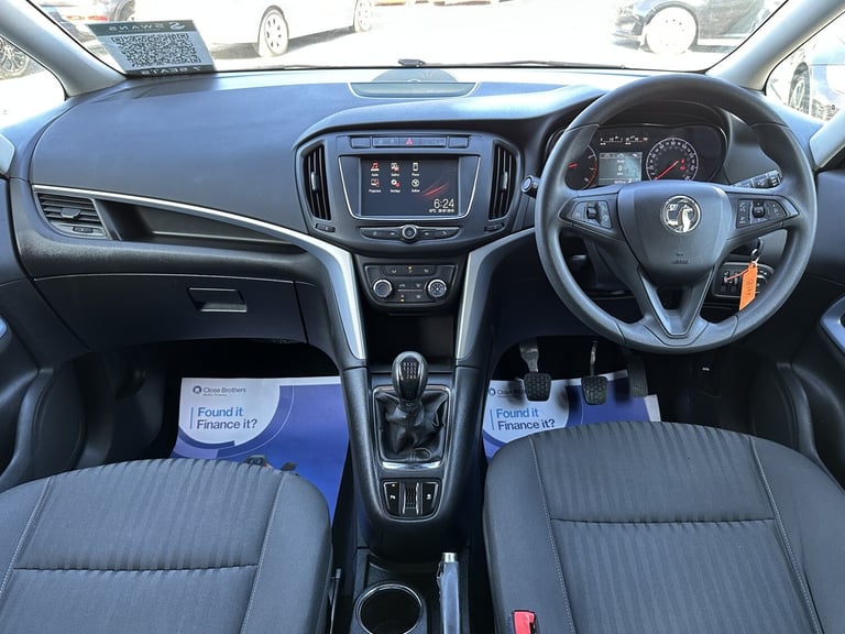 2016 Vauxhall Zafira Tourer 1.4 I Turbo Design Petrol Manual 5 Door MPV Black