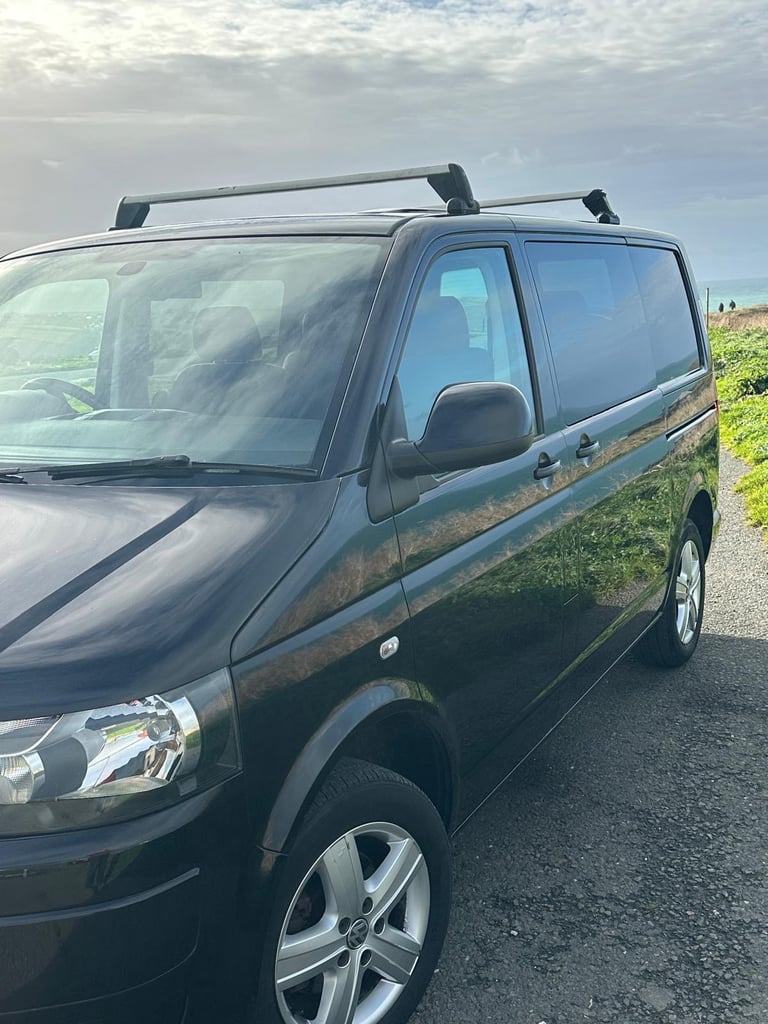 Black VW Transporter T5 Volkswagen, TRANSPORTER, Window Van, 2015, Manual, 1968 (cc)