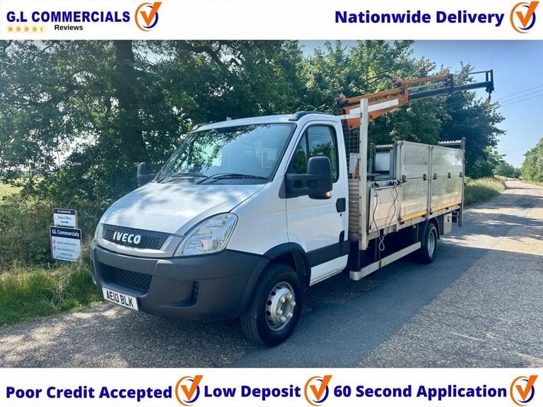2010 10 IVECO DAILY CRAIN HI-AB 3.0L 60C18 0D 176 BHP ** CRAIN HI-AB LOW MILES *