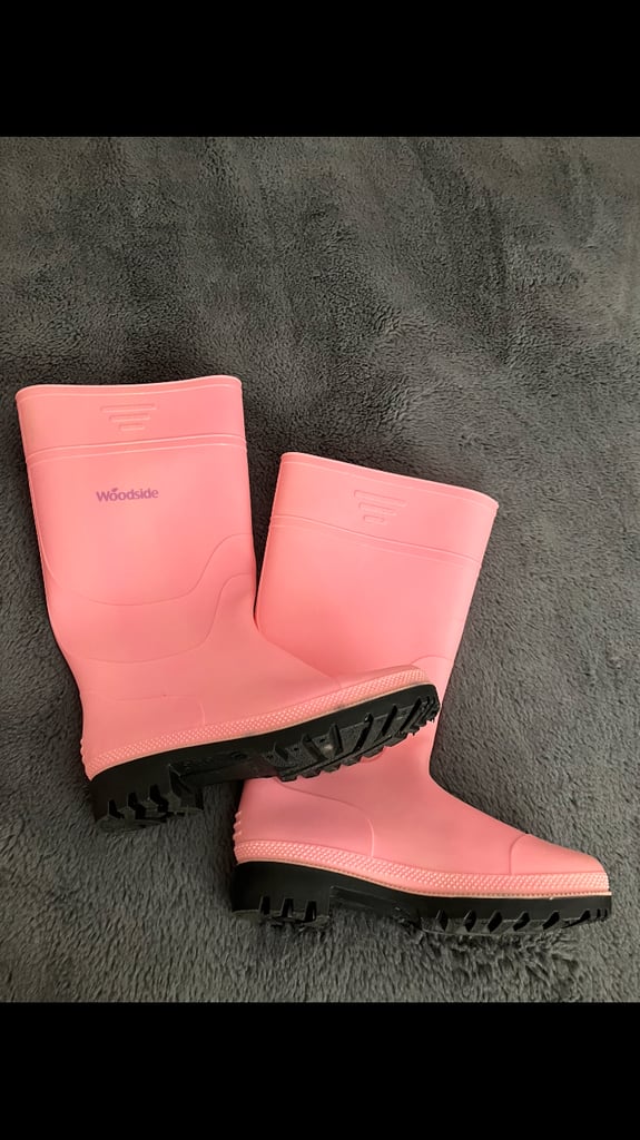 Ladies Pink Wellington Boots size 6
