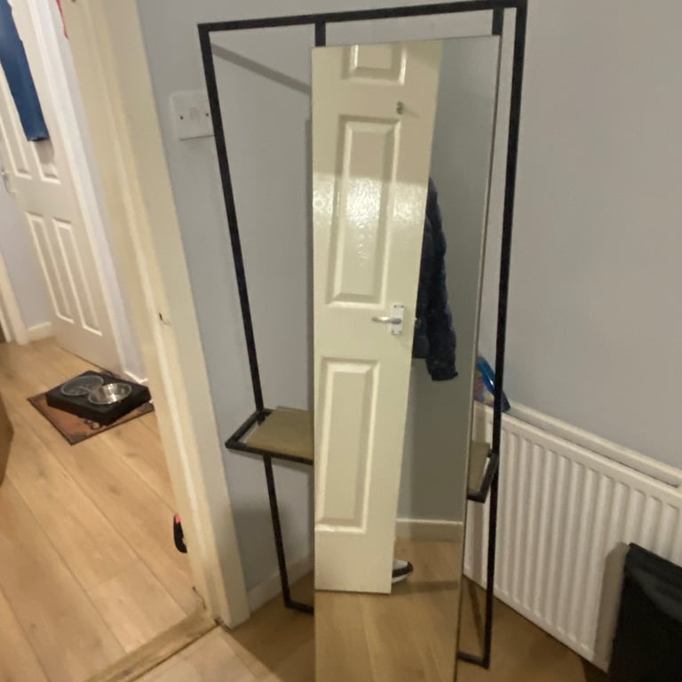 Fedirico full length mirror with a shelf 