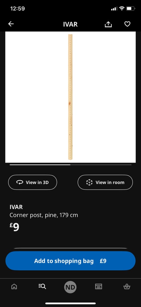 image for Corner IVAR Shelving