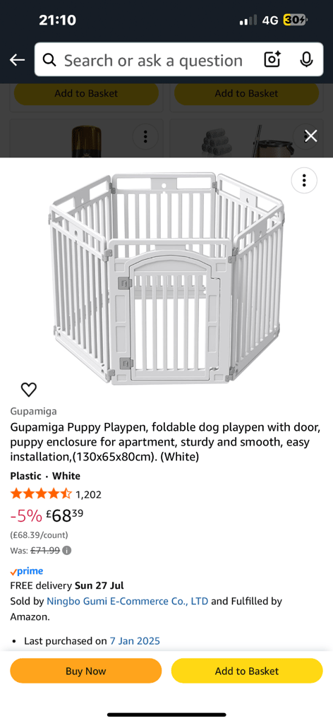 Puppy playpen 