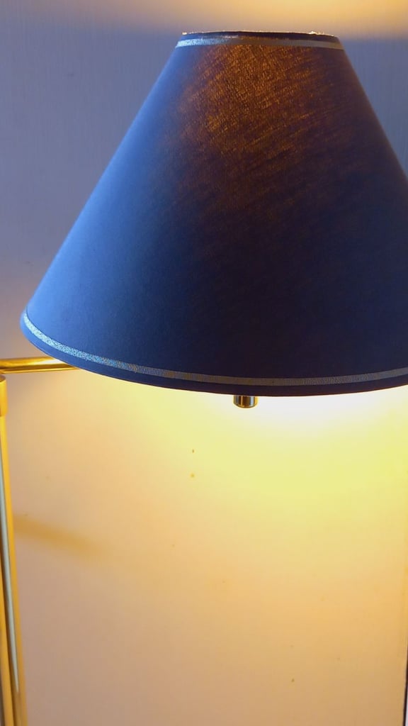 image for Stunning Brass Floor Lamp Stand And Shade