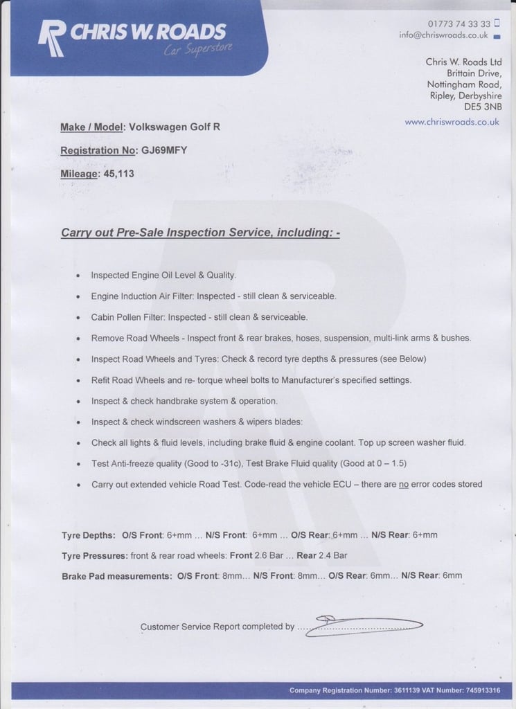 2019 69 VOLKSWAGEN GOLF 2.0 TSI R 5DR DSG 4MOTION