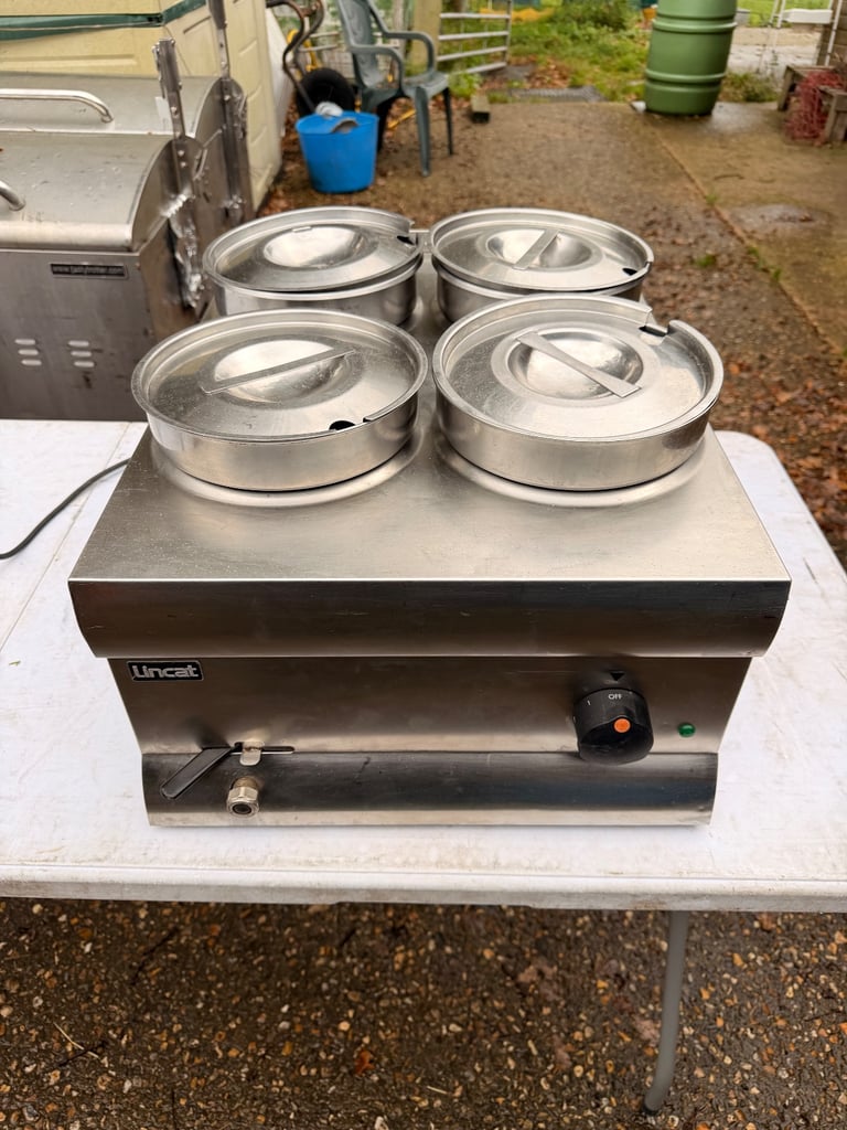 image for Lincat 4 Pot Pan Hot Hold Water Wet Bain Marie - Electric - Commercial Catering