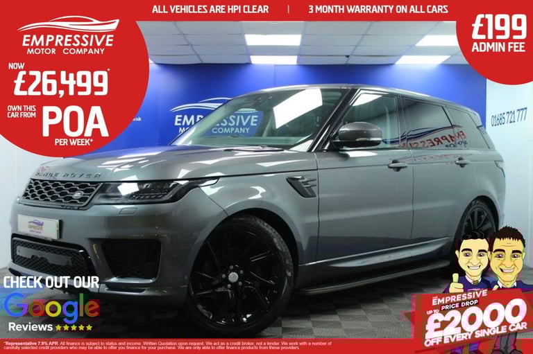 image for 2019 19 LAND ROVER RANGE ROVER SPORT 3.0 SD V6 HSE DYNAMIC SUV 5DR DIESEL AUTO 4