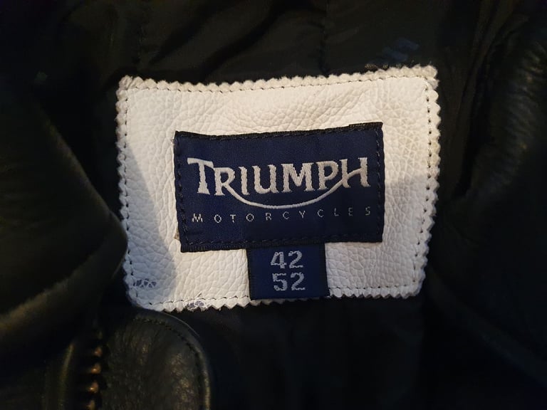 GENUINE TRIUMPH LEATHER JACKET.