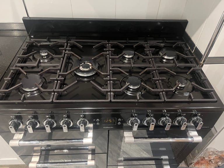 LEISURE Cookmaster CK100G232K 100 cm Gas Range Cooker - Black (includes extractor hood)