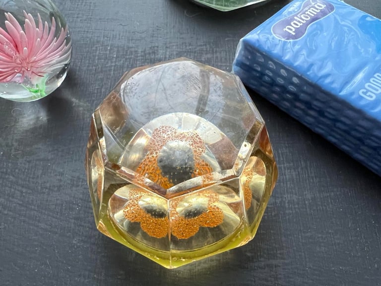 Paperweights some glass minor damage hence price 
