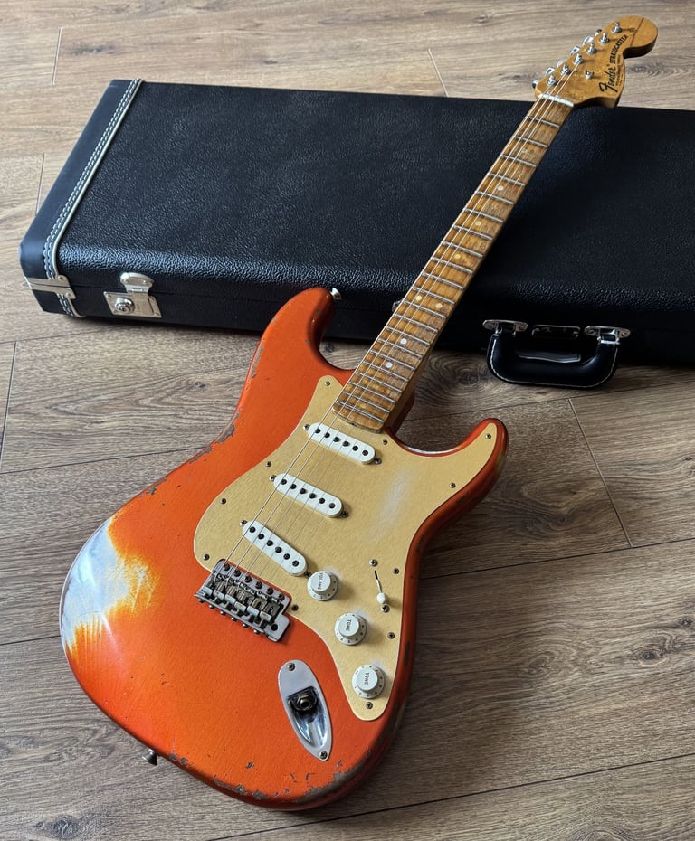 Fender Custom Shop '69 Tomatillo Stratocaster Heavy Relic Candy Tangerine - Trades