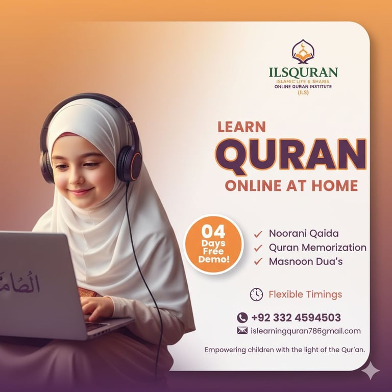 📖 Learn the Holy Quran from the comfort of your home!