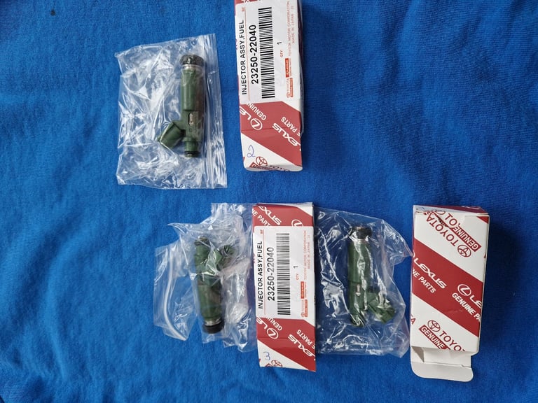 image for GENUINE SERVICED AND TESTED TOYOTA 1.8 VVTI PETROL ENGINE INJECTORS 23250-22040
