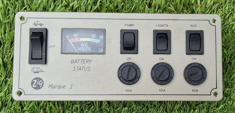 ZIG and other caravan, camper or boat battery distribution units 240v/12v and battery chargers.