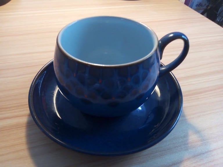Denby Coffee Cups & Saucers x 6