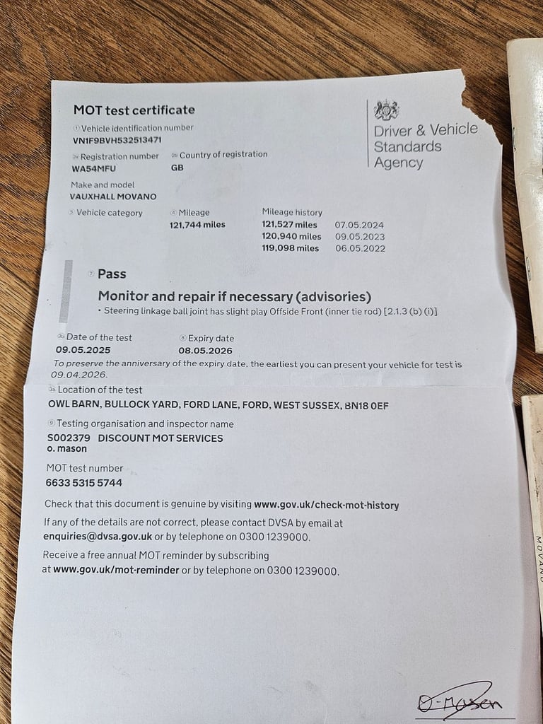 Vauxhall, MOVANO, Panel Van, 2004, Manual, 2463 (cc)