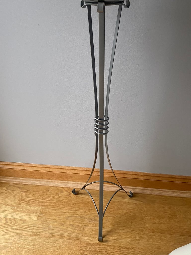 John Lewis Floorstanding Candleholder with Large Pillar Candle - Ideal for Christmas!