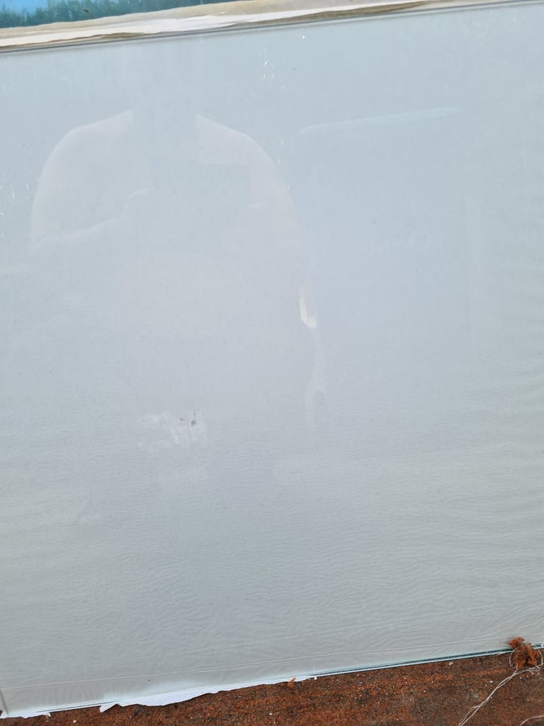 New greenhouse glass 