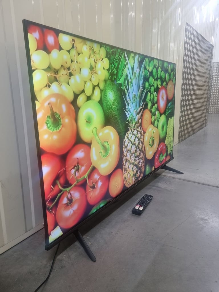 image for 55" Hisense 4k Smart Ultra Uhd Led WiFi TV with Stand and Remote £185