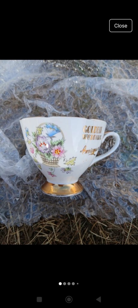 Golden jubilee tea cup