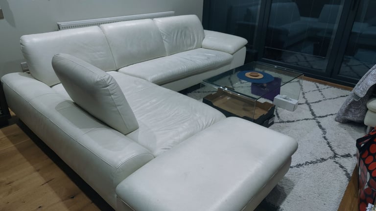 Luxury Italian Leather Corner L Sofa 