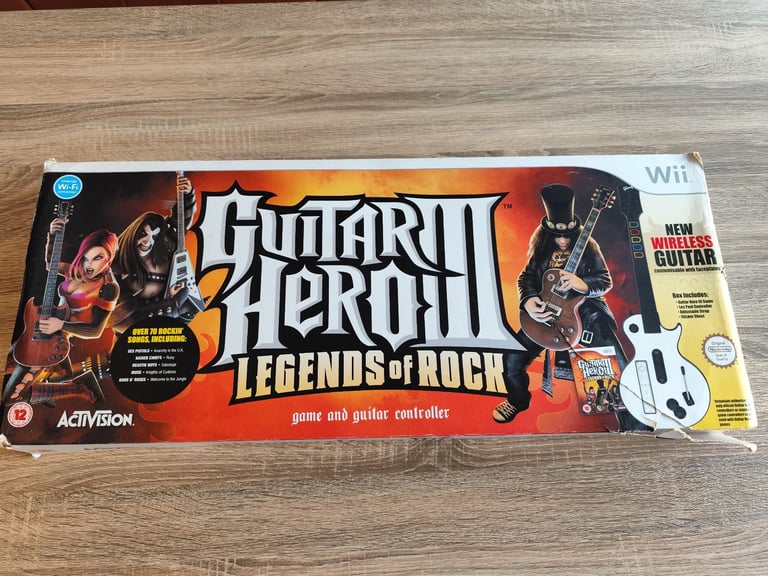 image for Nintendo Wii Guitar Hero III Legends of Rock Game & Guitar Controller Boxed