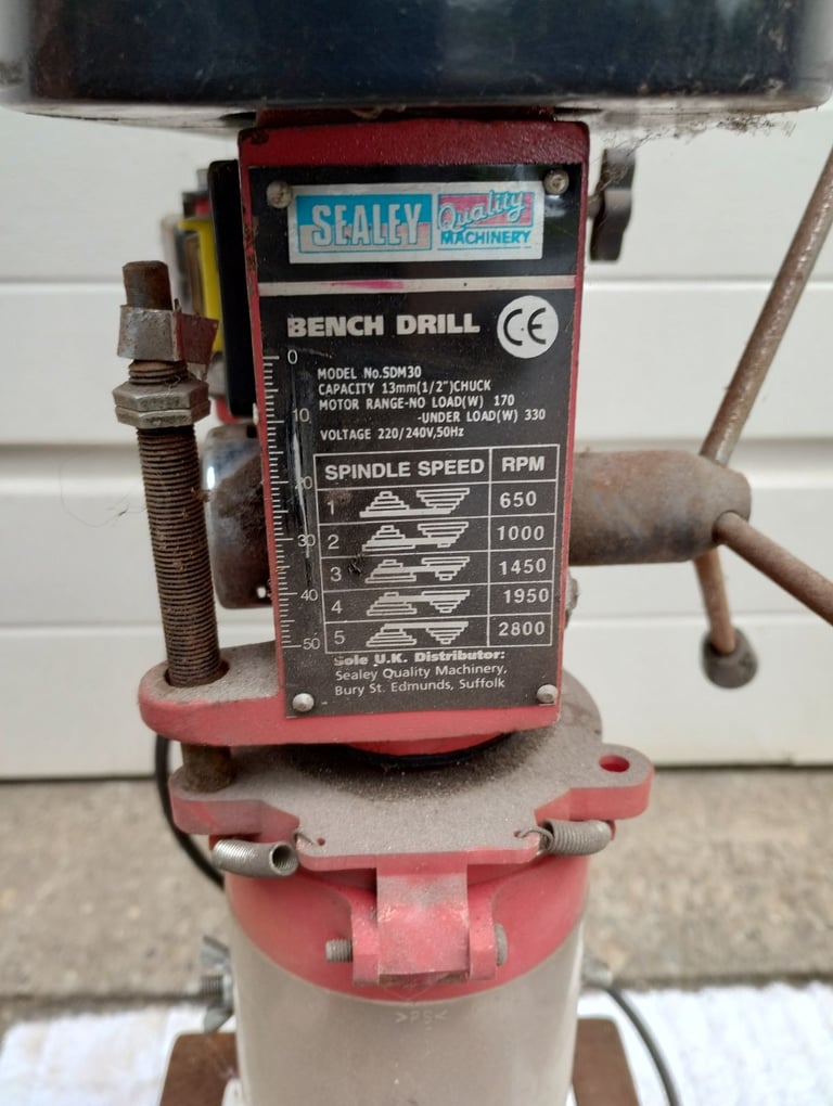 Sealey SDM30 bench mounted pillar drill 
