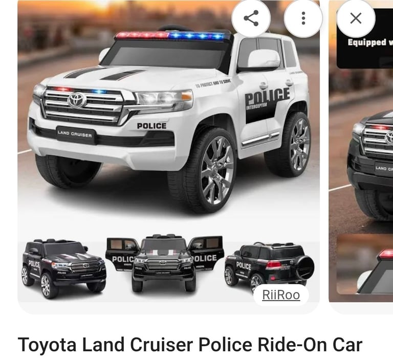 WANTED ( 1 or 2 ) 24V POLICE ELECTRIC RIDE ON CARS