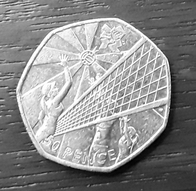 Rare and sought after 50p coins.