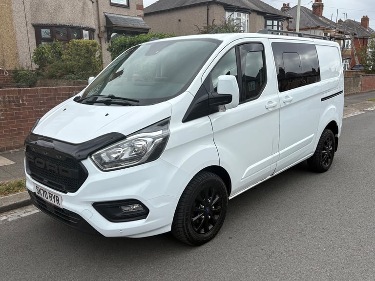2020 FORD TRANSIT CUSTOM LIMITED CREW VAN AUTOMATIC 76K FSH NO VAT