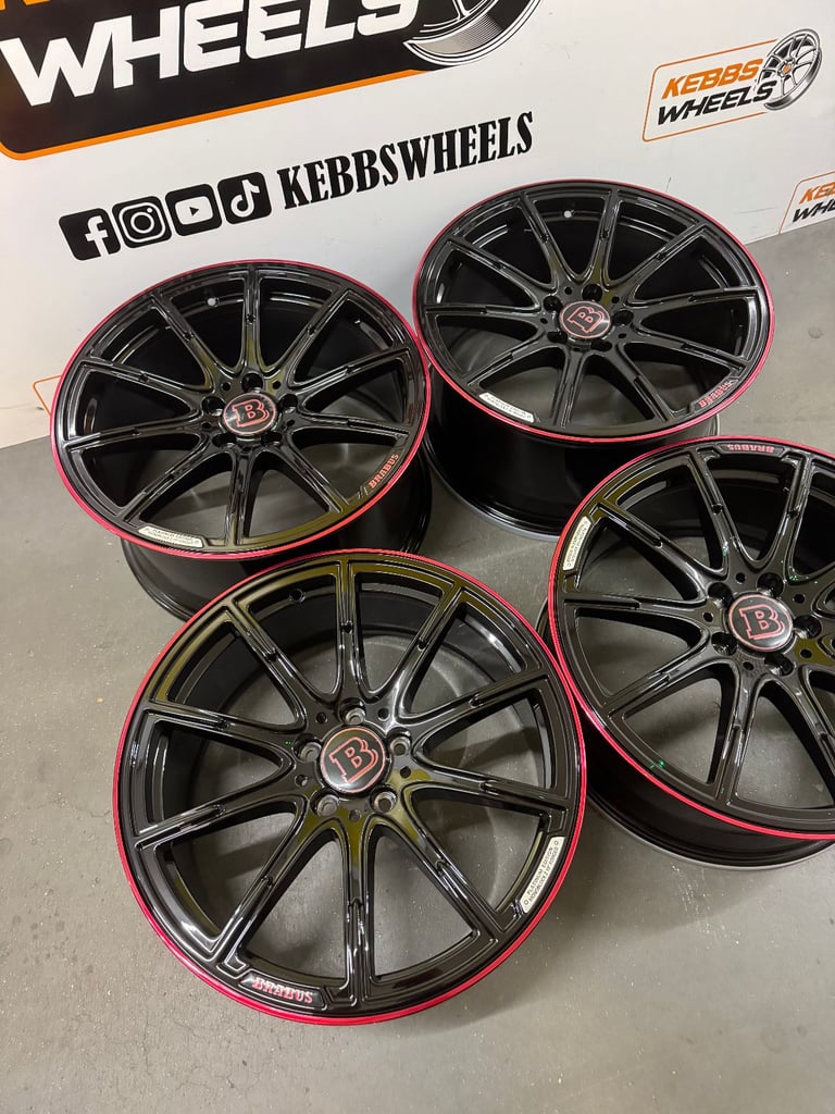 19" MERCEDES BRABUS REPLACEMENT ALLOY WHEELS C CLASS E CLASS S CLASS 