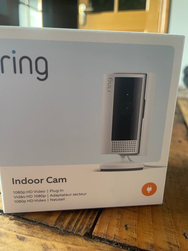 NEW Ring Indoor Camera 1080p HD Video Plug In