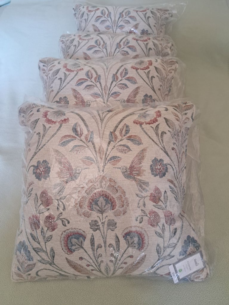DUNELM ANTOINETTE NEW CUSHIONS 45 CM X 45 CM WITH ZIP. FOUR AVAILABLE