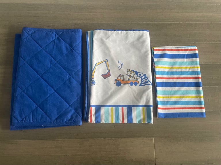 image for Reversible Single Duvet Cover Set Pillow Case and Runner