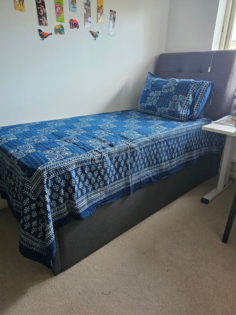 image for Single bed with mattress and storage
