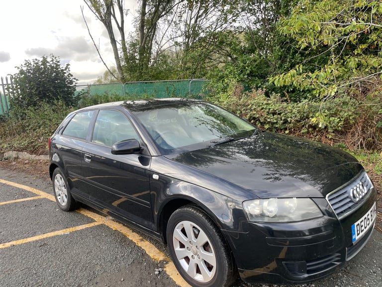 AUDI A3 2.0 TDI SE AUTOMATIC 05 REG BLACK 3 DOOR MOT AUGUST 2026 SERVICE HISTORY 48+MPG