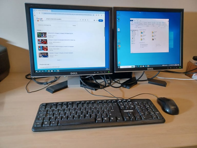 Dell Desktop Computer Dual Screen