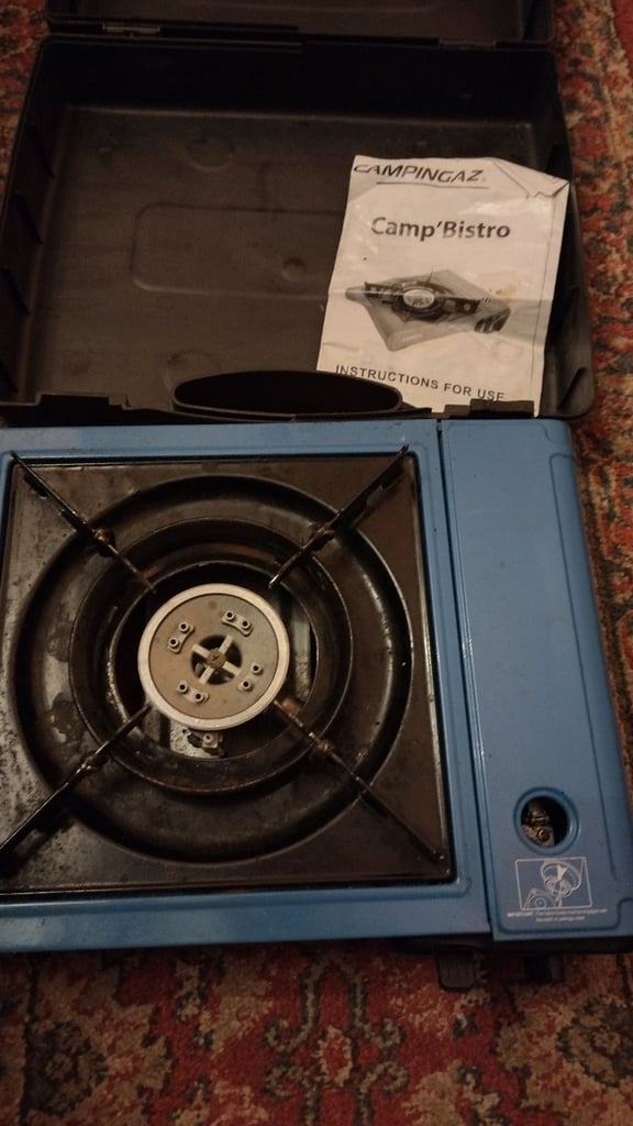 no offers CAMPINGAZ GAS CAMPING STOVE manual & carry case PERFECT WORKING ORDER