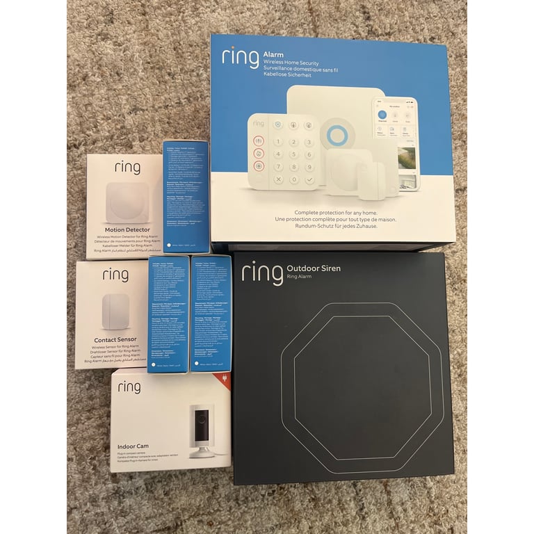 Ring Alarm 12 Piece Kit (2nd Generation) with Ring Alarm Outdoor Siren ...