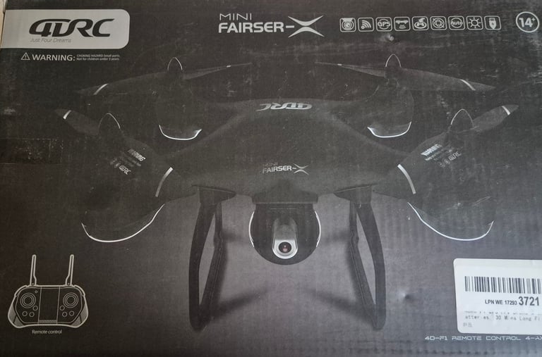 4DRC F1 GPS FPV Drone with 4K Camera for Adults and Beginners.Rrp £119.